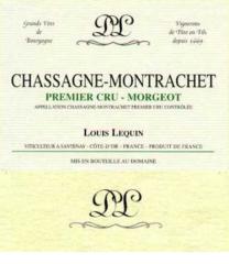 Chassagne-Montrachet rouge 1er Cru "Les Morgeots" Lequin 2004