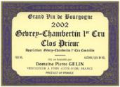 Gevrey Chambertin 1er Cru "Clos Prieur" Gélin 2006
