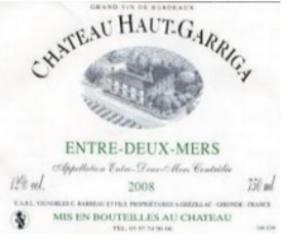 Entre-deux-Mers blanc Château Haut-Garriga 2011