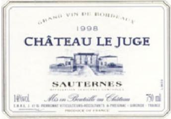 Sauternes Château Le Juge 2003